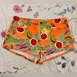 Farm Rio Orange Floral Women's Shorts